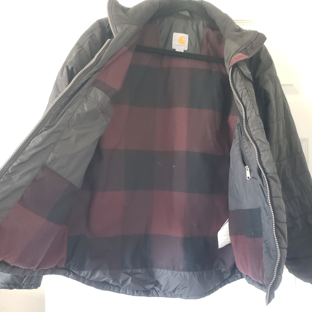 Carhartt Jacket Womens Amoret Black Puffer Coat Quilted #45 - Picture 4 of 12